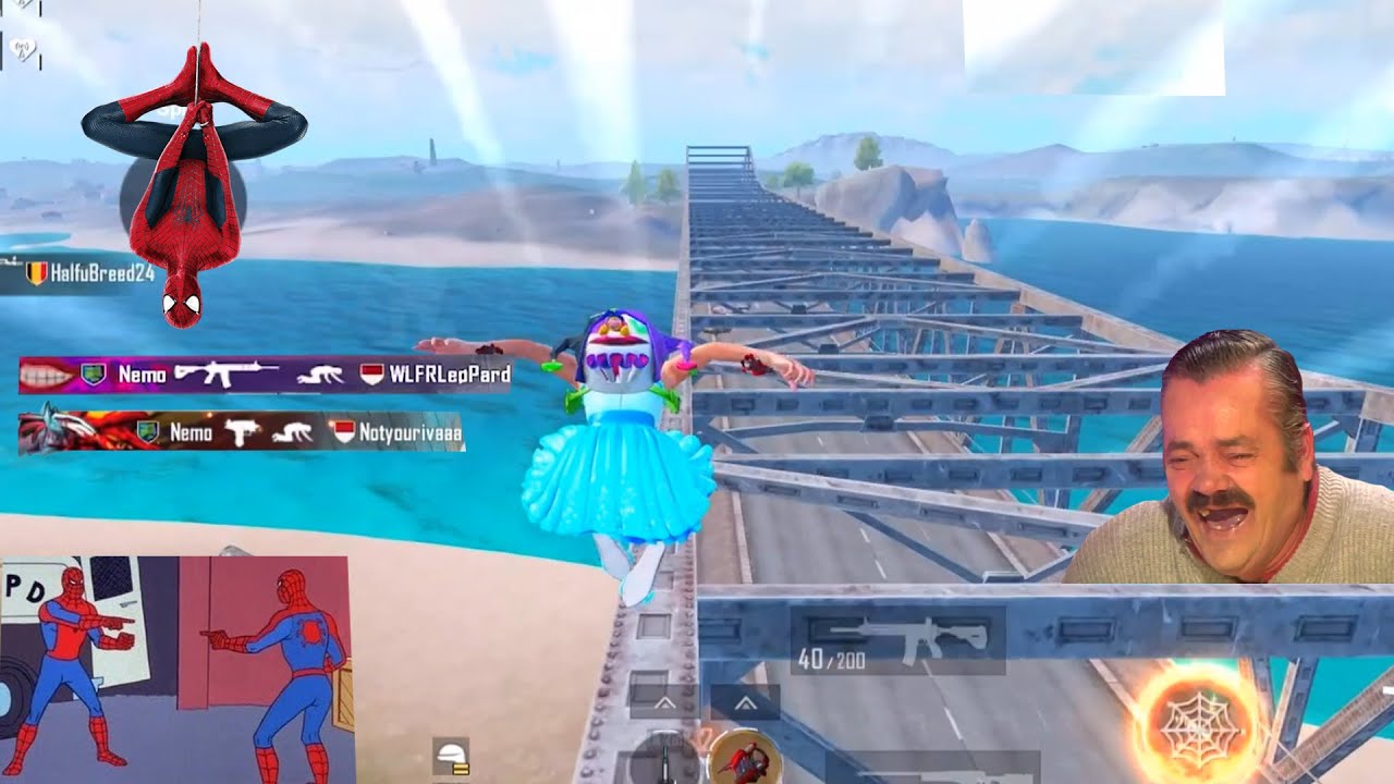 ЛУЧШИЕ СМЕШНЫЕ МОМЕНТЫ PUBG 😂😱😀 В РЕЖИМЕ ЧЕЛОВЕКА-ПАУКА