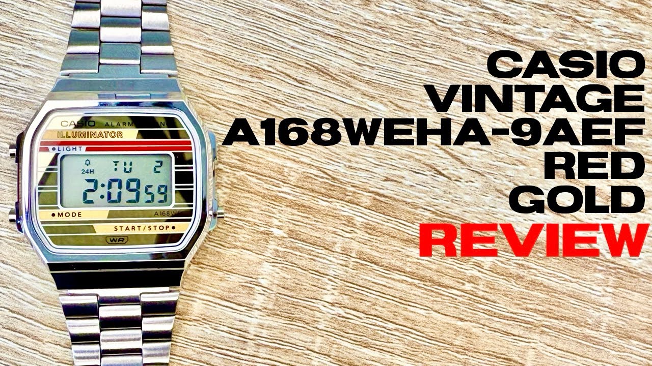 Casio A168WEHA-9AEF Orologio Vintage Iconico - Modello Unisex, Design Retrò - Foto 13