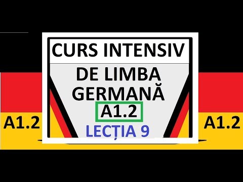 CURS INTENSIV de Limba Germana pentru incepatori | A1.2 | LECTIA 9