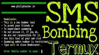SmS Bombing In Termux | bombinator | Hackeroli screenshot 2