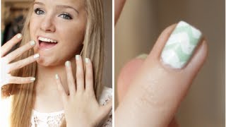 DIY Chevron Nail Stickers!