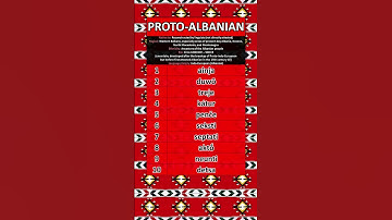 NUMBERS IN THE PROTO-ALBANIAN LANGUAGE