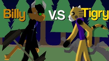 Billy V.S Tigry (Roblox piggy short battle) | Sticknodes Pro Animation