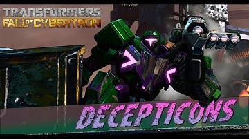 TRANSFORMERS: FALL OF CYBERTRONE. ALL DECEPTICONS