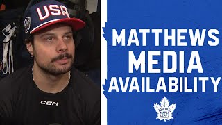 Auston Matthews Media Availability| 4 Nations Face-Off | February 13, 2025