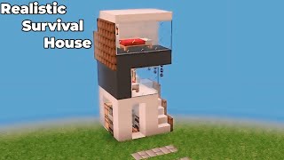 Minecraft: Realistic Survival House Tutorial!