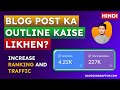 Blog Post Outline Kaise Likhen | How to Write Blog Post Outline
