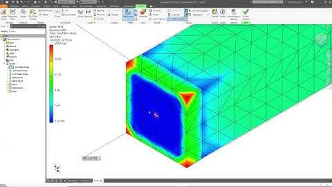 Elementos finitos con autodesk inventor #2