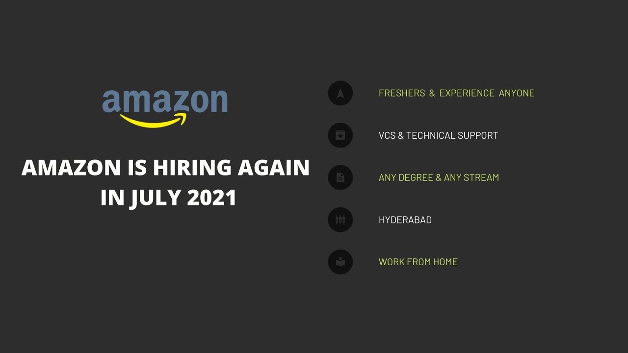 Amazon is hiring for VCS & Technical Support || Everyone can apply this job || Work from home