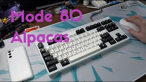 Keyboard: Mode 80 TKL with Aluminum Plate + Alpacas Typing Test ASMR