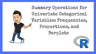 Celebrity R Tutorials for Beginners: Descriptive Statistics for Univariate Categorical Variables Profile