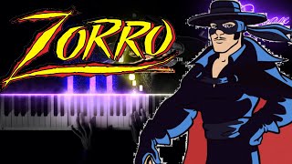 زورو الأسمر عزف بيانو |  Zorro cartoon theme piano cover