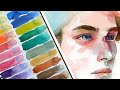 What is PHOSPHORESCENT watercolor?? Paul Rubens Glitter Watercolor Set - Review