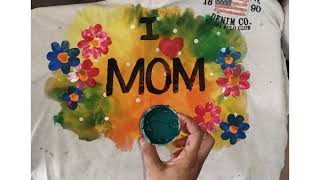 T Shirt painting#easy method #kids can do