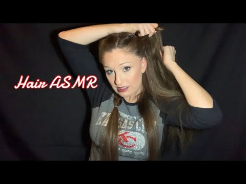 ASMR | HAIR BRUSHING & WHISPERING | SHOWING YOU 3 EASY HAIRSTYLES
