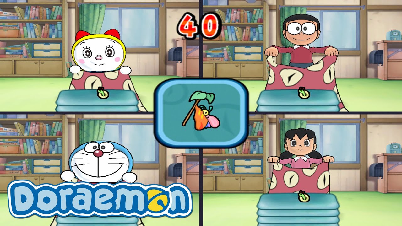 Doraemon Wii Minigames ドラえもん - Dorami and Doraemon vs Nobita and Shizuka - SUSUMELY