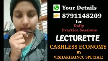 SSB Lecturette Topic| Cashless Economy |#277 |Daily Lecturette Practice|SSB INTERVIEW