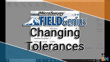 MicroSurvey FieldGenius How To: Changing Tolerances | Bench Mark