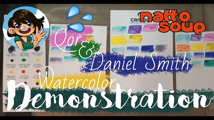 Demonstrating Qor and Daniel Smith Watercolors on Various Papers