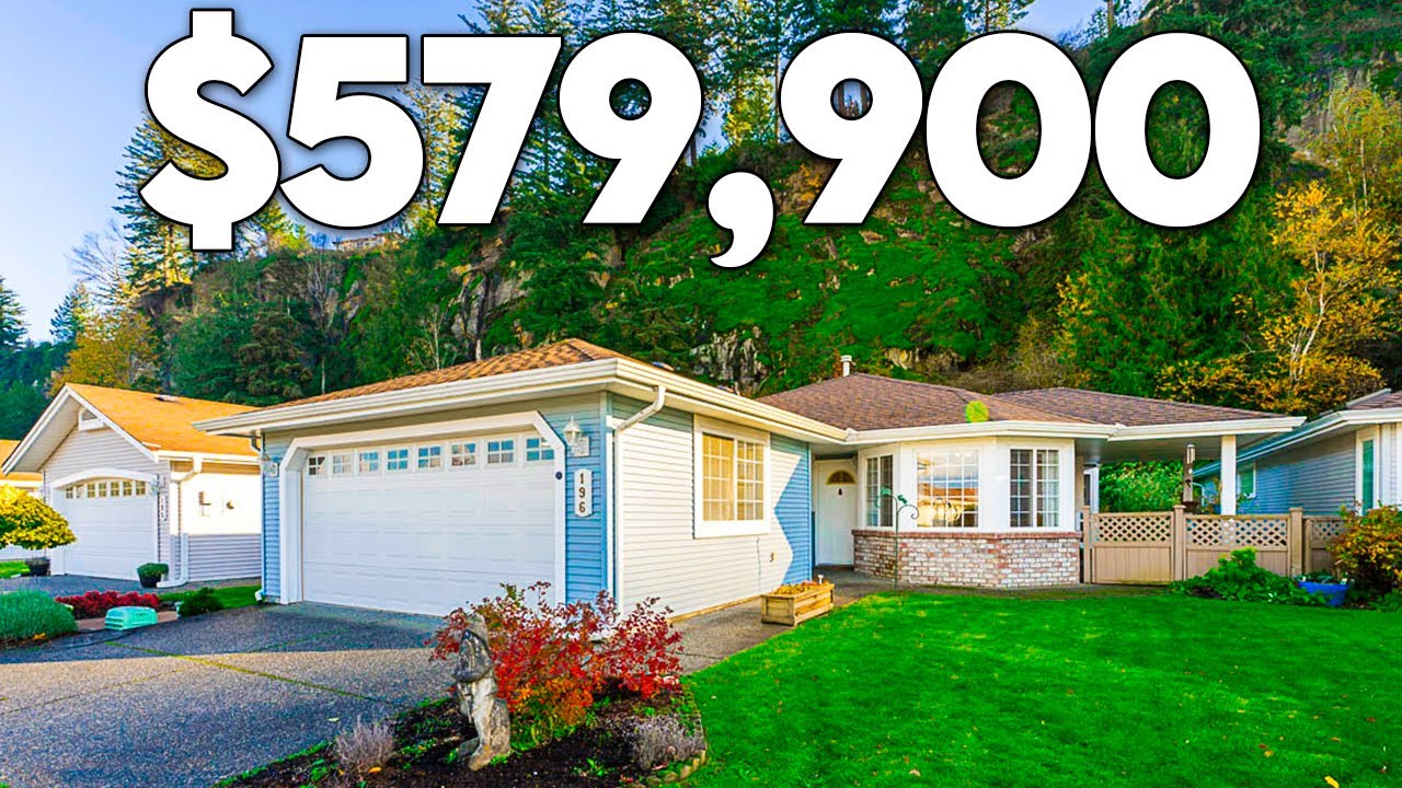 Tour a $579,900 Private 2 Bed 2 Bath Rancher in Chilliwack BC | 45+ Community