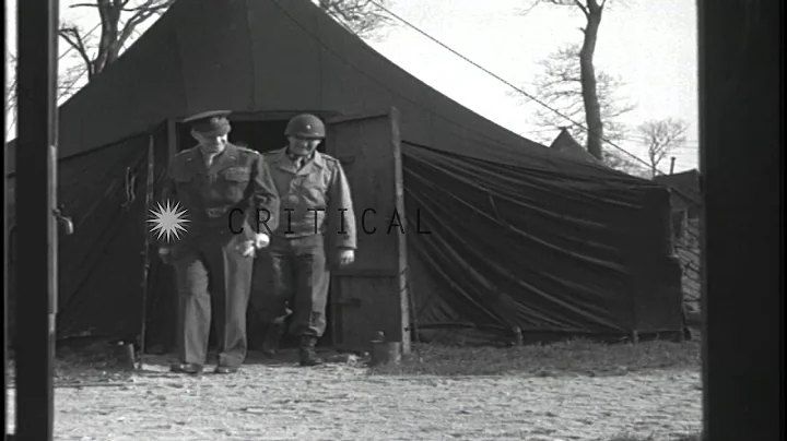 General Eisenhower visits camps and an ordnance de...