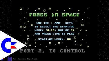 [C64] Frogger Clone Frogs in Space | Commodore 64