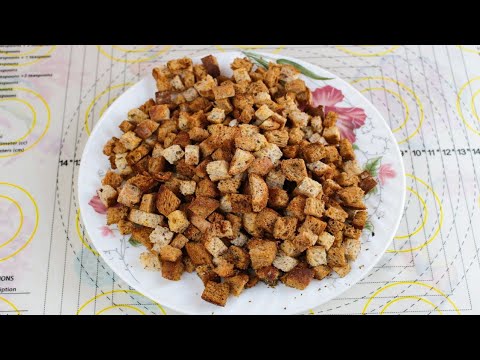 ПОЛЕЗНЫЕ СУХАРИКИ ИЗ ХЛЕБА - YouTube