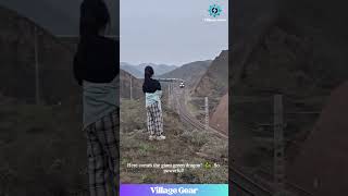 Waving at a GIANT Train! 🚂 This Heartwarming Moment Will Make You Smile! #train #wholesome #travel