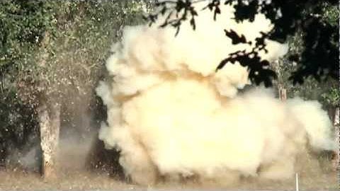 Detonating 7.5 lbs of ANFA (Tannerite) in Slow Motion