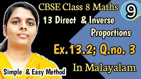 Q.no.3;Exercise 13.2 CBSE Class 8 Maths Chapter 13 In Malayalam/CBSE Classes By Grace Jose