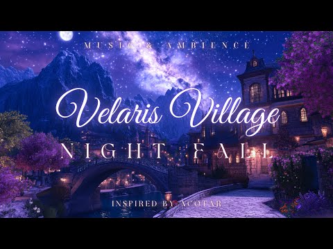 Cover Velaris Night Under the Starlit Sky | ACOTAR Ambience Music | Mystical Melodies for Calm