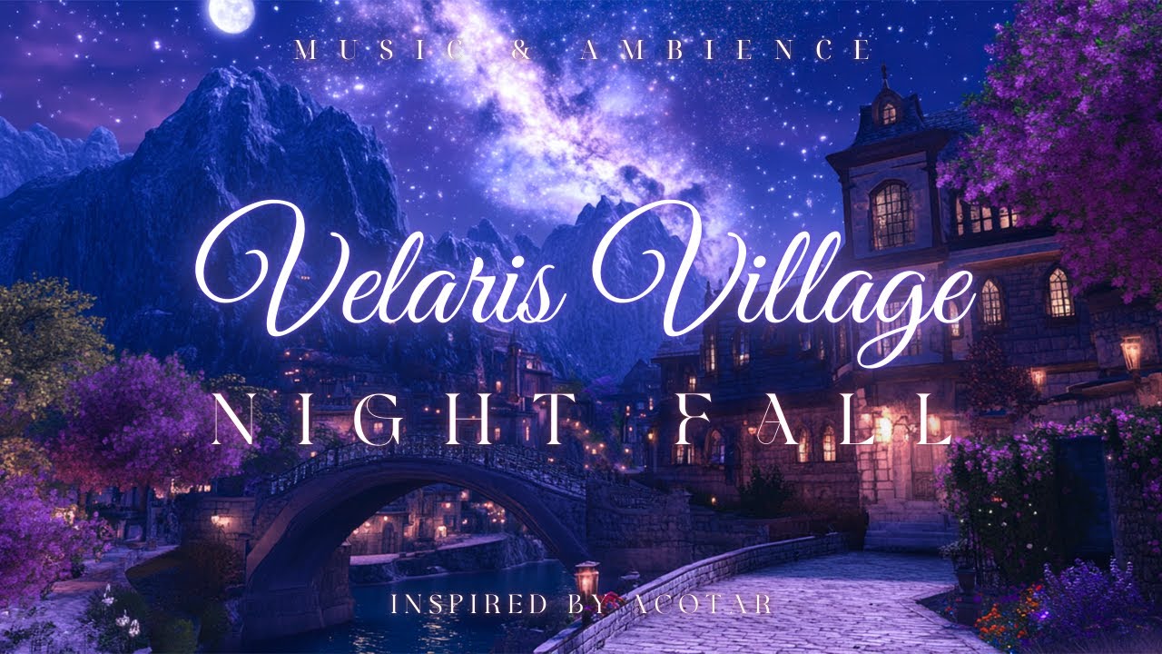 Cover Velaris Night Under the Starlit Sky | ACOTAR Ambience Music | Mystical Melodies for Calm