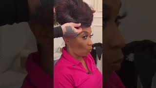 27 Piece Quickweave Pixie Wig install using #boldholdlacetape