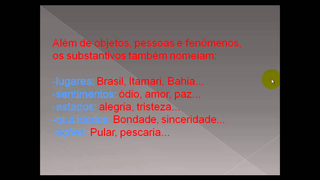 Substantivo comum exemplos frases Substantivo comum exemplos frases