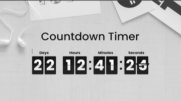 How To Create Countdown Timer Using HTML, CSS, JS | JavaScript And Flipdown Library