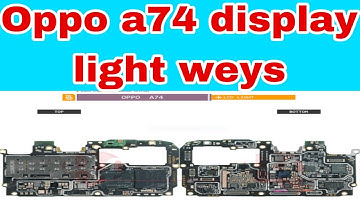 oppo a74 display light problem solution// display light all track
