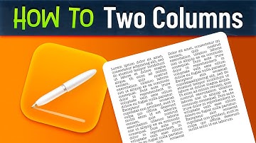 How To Have Two Columns in Apple Pages on Mac