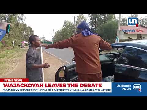 Wajackoyah leaves the debate, buys an art of himself on his way out