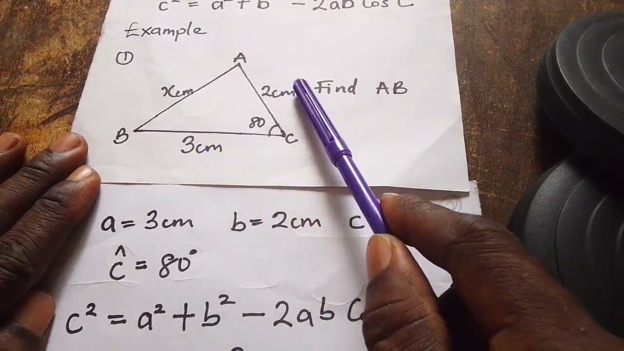 Cosine Rule 1: Mathematics ss2 2nd term 