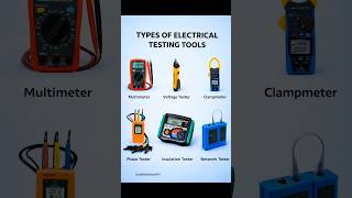 Types of Electrical Testing Tools | Electrician Tools Explained ⚡ #ternding #viral #shorts