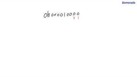What is 0b000010000 in decimal? Question 12 options: 16 2 8 1 4 32 10000