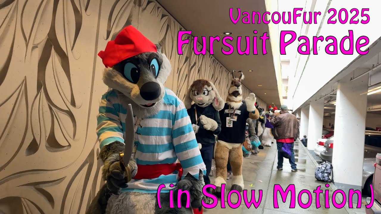 VancouFur 2025 Fursuit Parade (in Slow Motion)