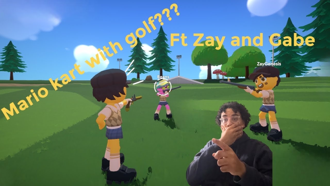 Funny moments with friends // super battle golf - YouTube