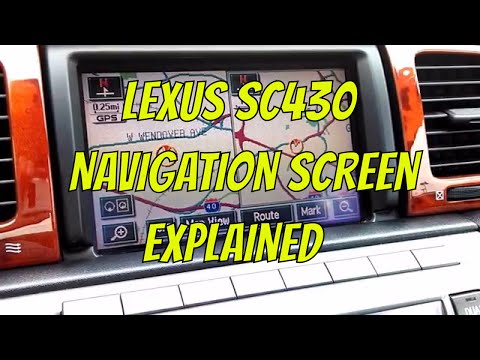 Lexus SC430 Navigation Screen Explained