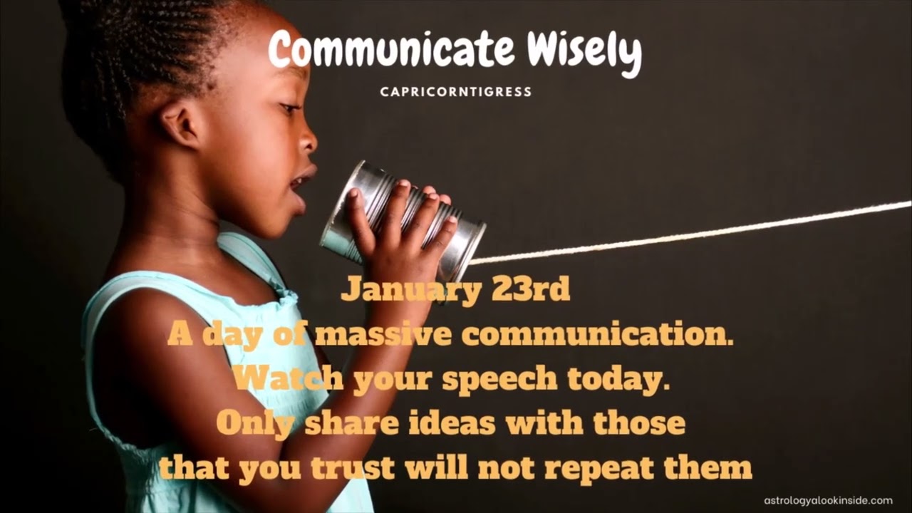 January 23  2022 -  COMMUNICATE CLEARLY and MINGLE TODAY