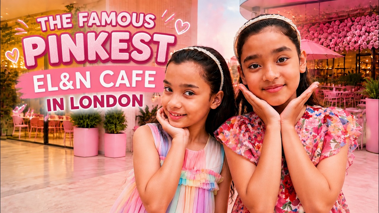 WE TRIED THE FAMOUS PINKEST EL&N CAFE IN LONDON Kids Food Review