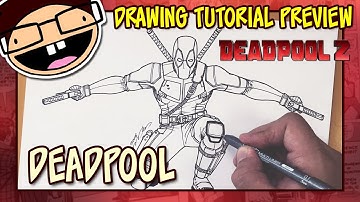 [PREVIEW] How to Draw DEADPOOL (Deadpool 2) | Drawing Tutorial Time Lapse