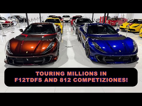 TOURING MILLIONS IN FERRARI F12TDFS AND 812 COMPETIZIONES!