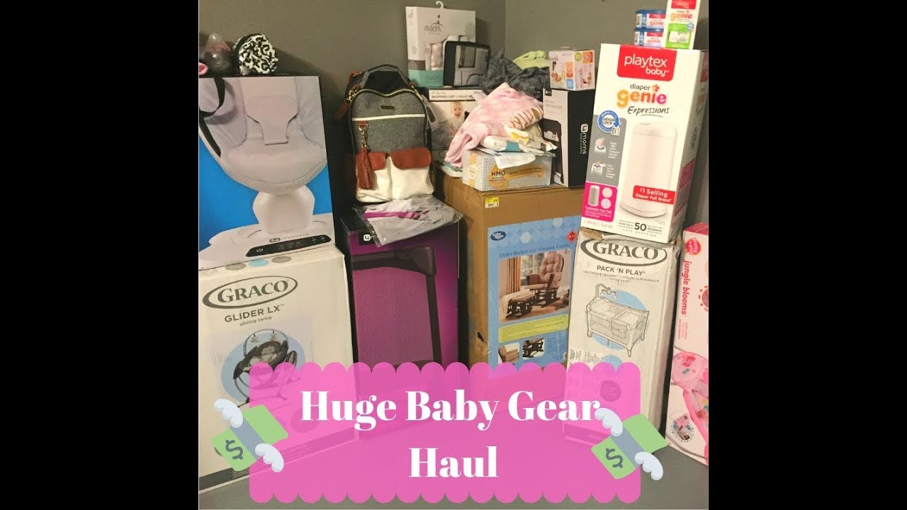 BABY GEAR HAUL|BABY SHOWER Haul |Itzy Ritzy| 4Moms Mamaroo, Amazon