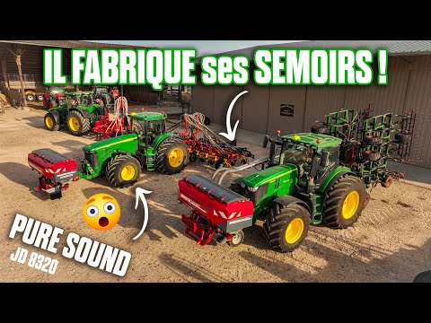 Tracteur Avec Les Grains Organiques D'usine Semoir Dans L'antenne Agricole  De Champ De Poussière Banque De Vidéos - Vidéo du cordon, maïs: 168869952